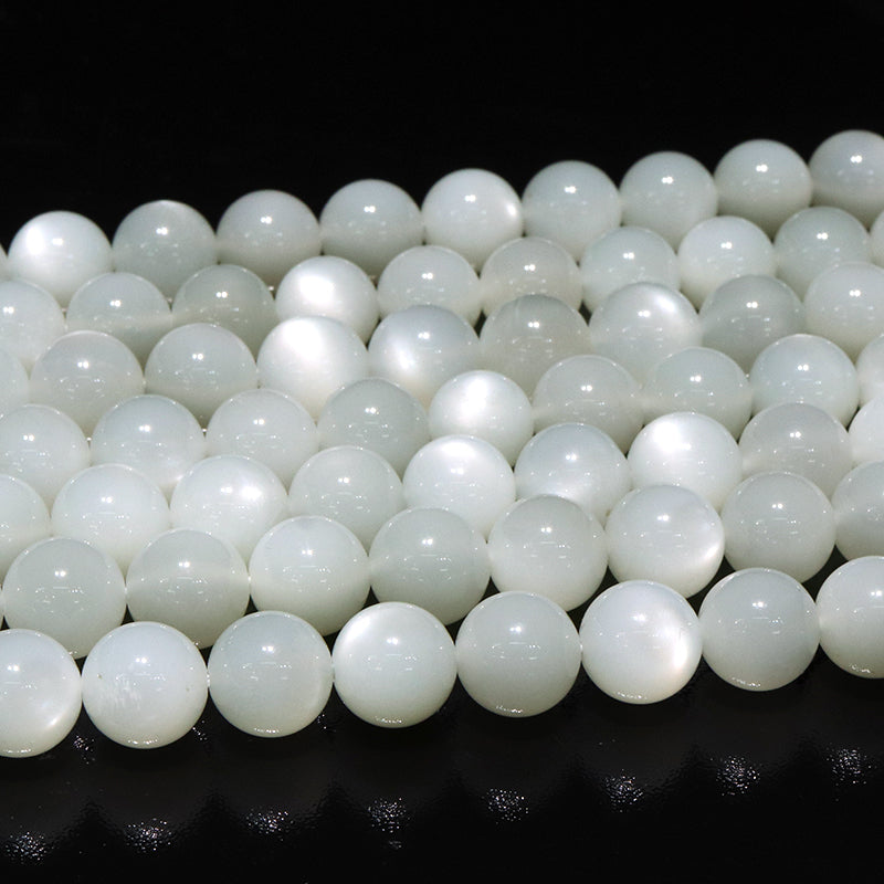 連　ホワイトムーンストーン＜タンザニア産＞　丸  [co-g1962]