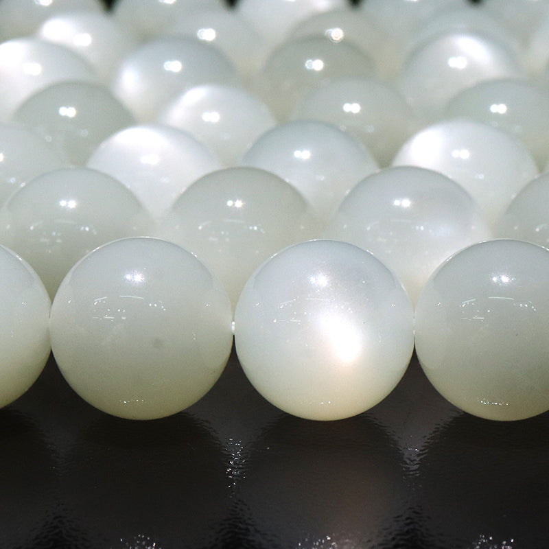 連　ホワイトムーンストーン＜タンザニア産＞　丸  [co-g1962]