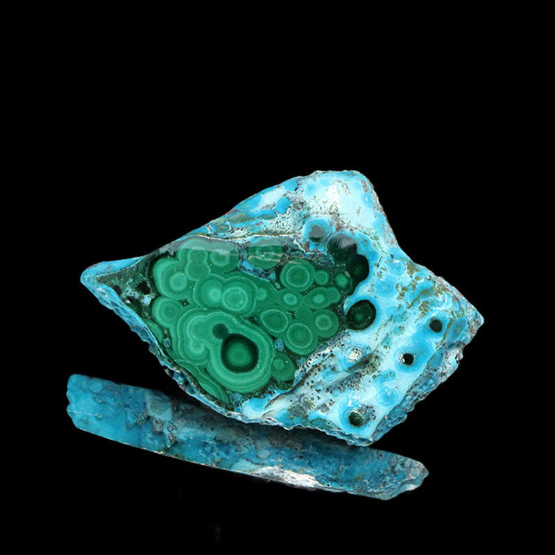 原石　クリソコラ×マラカイト共生　ブラジル産　[co-g1965]