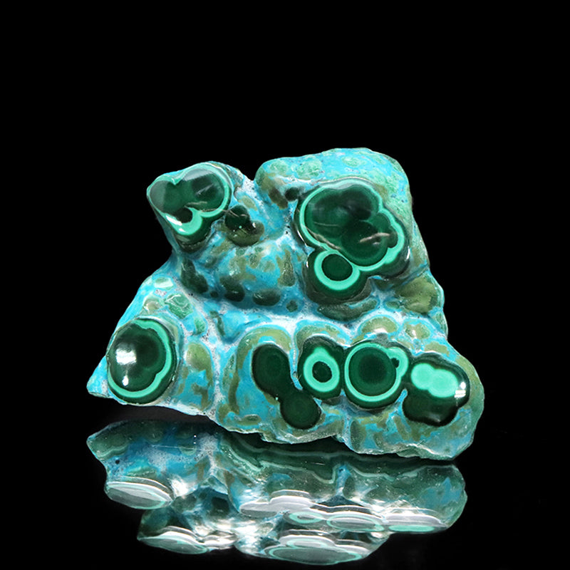 原石　クリソコラ×マラカイト共生　ブラジル産　[co-g1965]