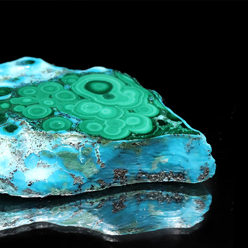 原石　クリソコラ×マラカイト共生　ブラジル産　[co-g1965]