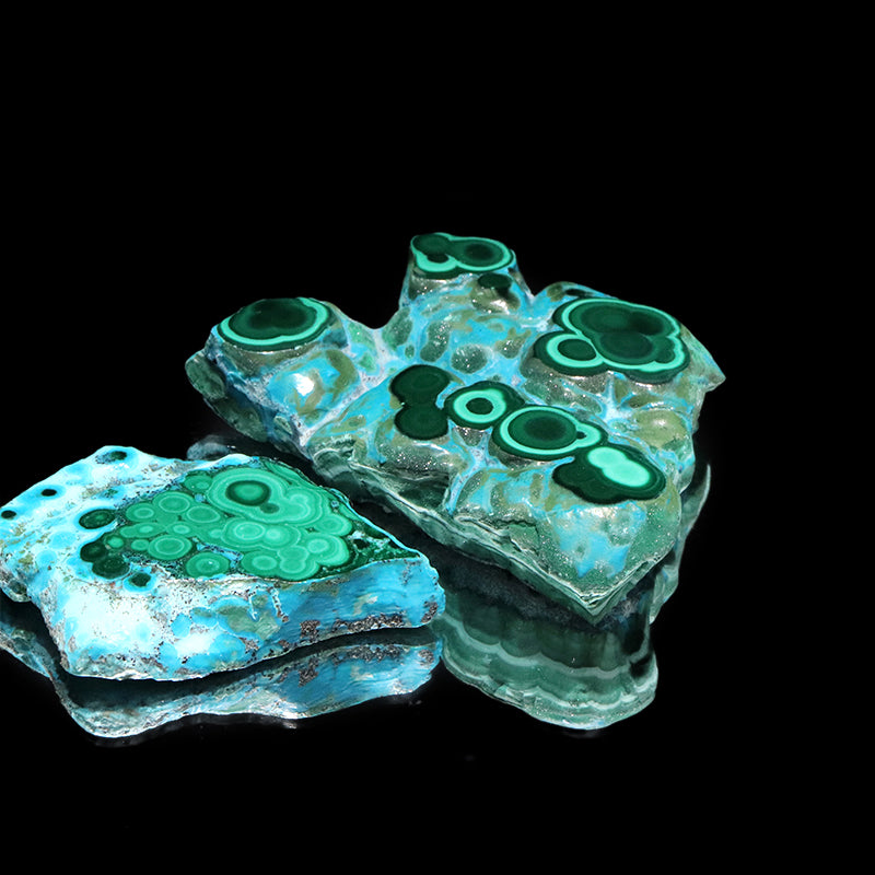 原石　クリソコラ×マラカイト共生　ブラジル産　[co-g1965]