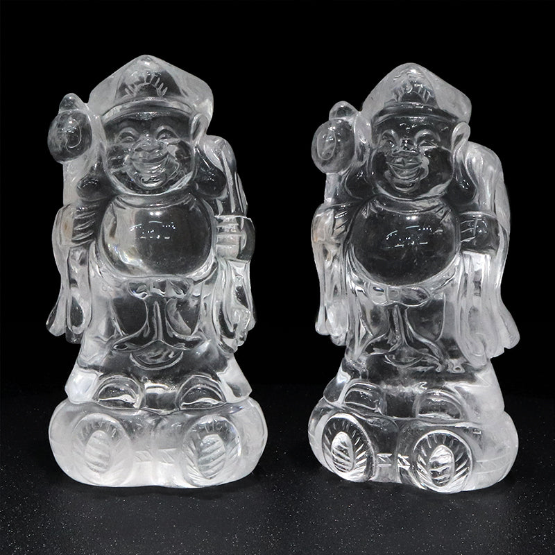 彫り物　水晶　大黒天 [co-g2005]