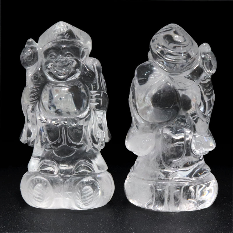 彫り物　水晶　大黒天 [co-g2005]