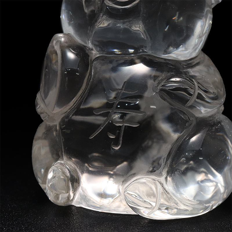 彫り物　水晶　豚 [co-g2006]