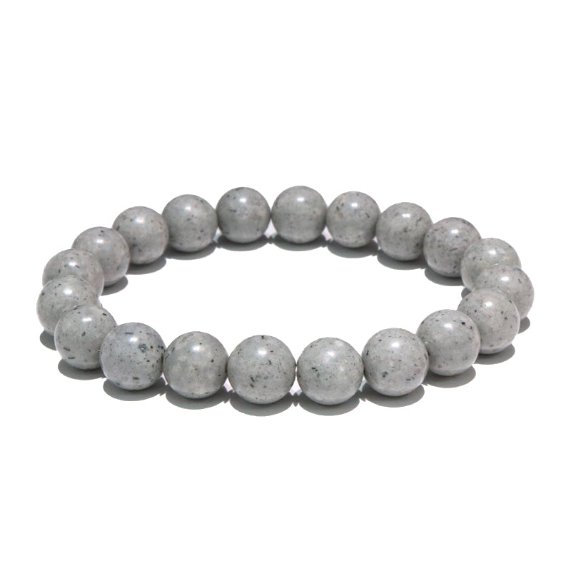 【日本銘石】　ブレス　青海薬石　＜新潟県産＞　丸  [br-g8053]