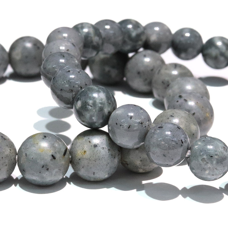 【日本銘石】ブレス　青海薬石＜新潟県産＞　ディープカラー　丸   [br-g8054]