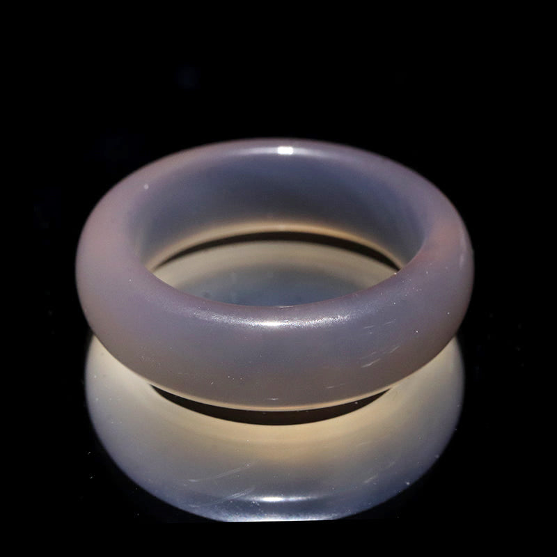 瑪瑙（メノウ）くり抜きリング・指輪（丸）内径約16mm [co-g3113]