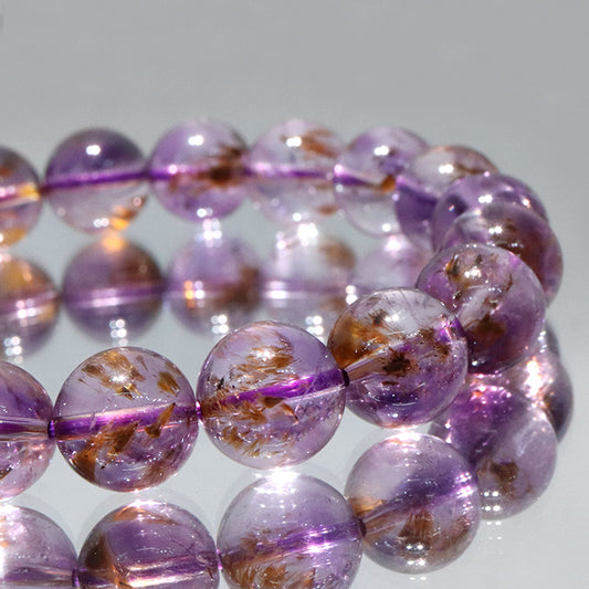 【動画】ブレス　カコクセナイトインアメジスト＜ブラジル産＞　丸 [co-g2024]