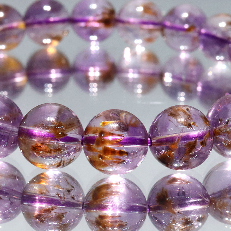 【動画】ブレス　カコクセナイトインアメジスト＜ブラジル産＞　丸 [co-g2024]