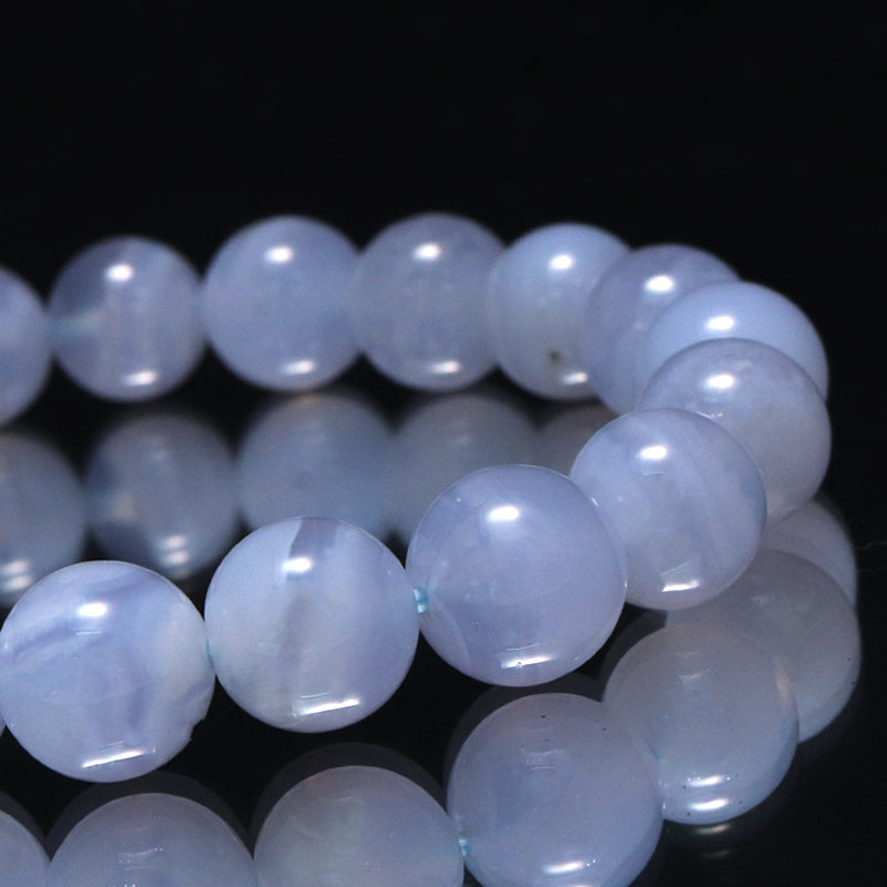 ブレス　ブルーレースアゲート＜南アフリカ産＞　丸  [co-g2029]