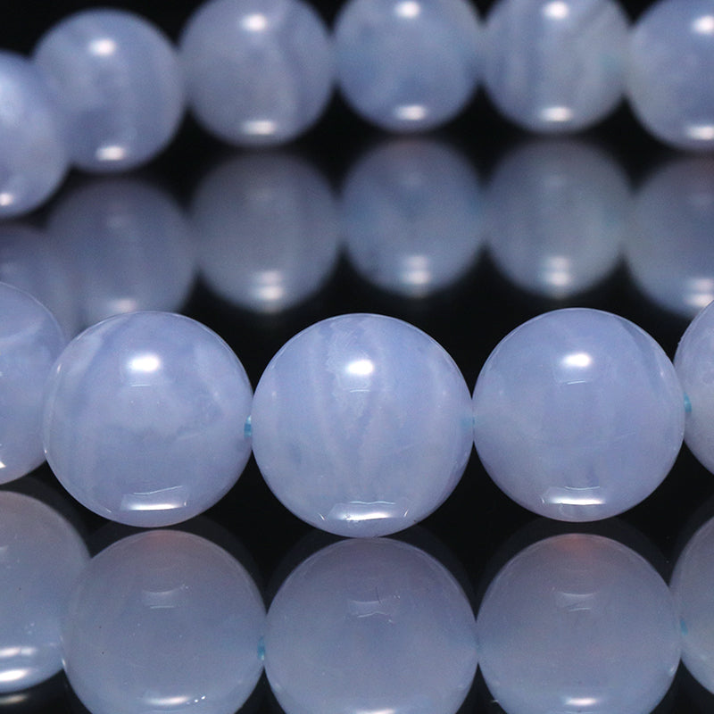 ブレス　ブルーレースアゲート＜南アフリカ産＞　丸  [co-g2029]