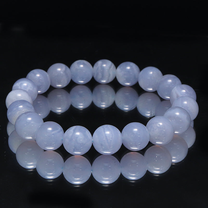 ブレス　ブルーレースアゲート＜南アフリカ産＞　丸  [co-g2029]