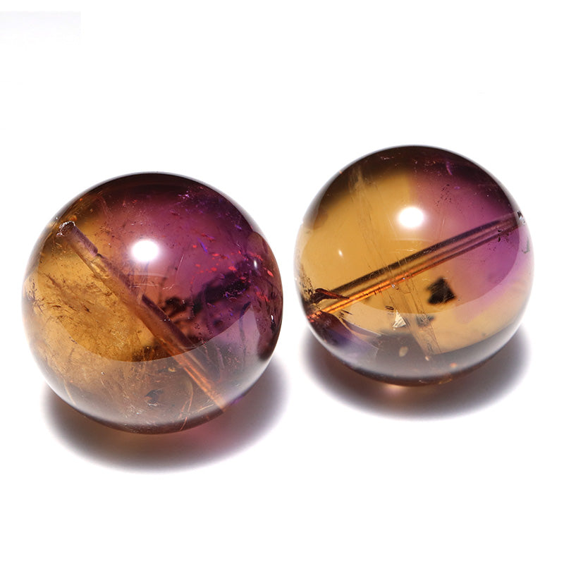 アメトリン＜ボリビア産＞　ビーズ　貫通穴　約25.5～26.5mm [co-g3146]