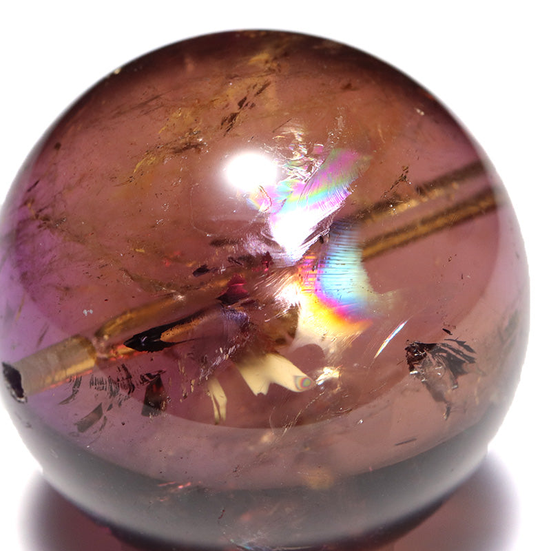アメトリン＜ボリビア産＞　ビーズ　貫通穴　約25.5～26.5mm [co-g3146]