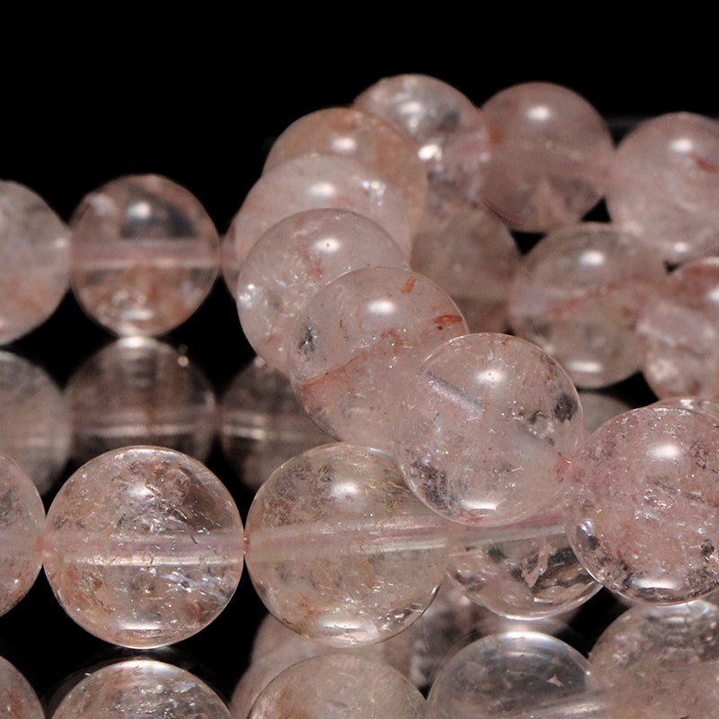 ブレス　ヒマラヤピンクアイリスクォーツ＜ヒマラヤ産＞　丸 [co-g2039]