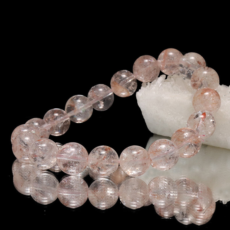 ブレス　ヒマラヤピンクアイリスクォーツ＜ヒマラヤ産＞　丸 [co-g2039]