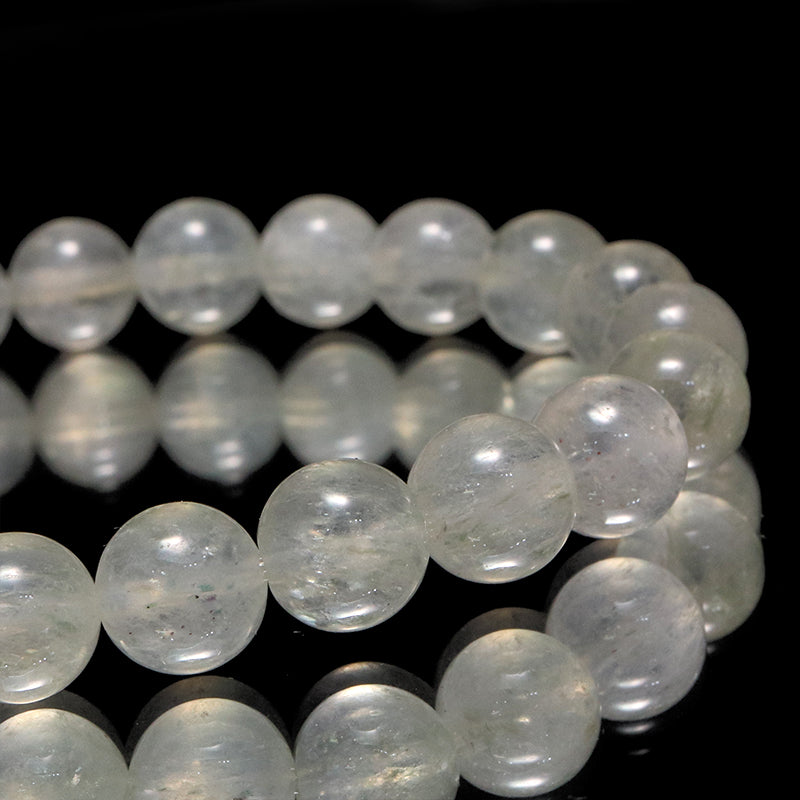 ブレス　ホワイトストロベリークォーツ＜ブラジル産＞　丸  [co-g2043]