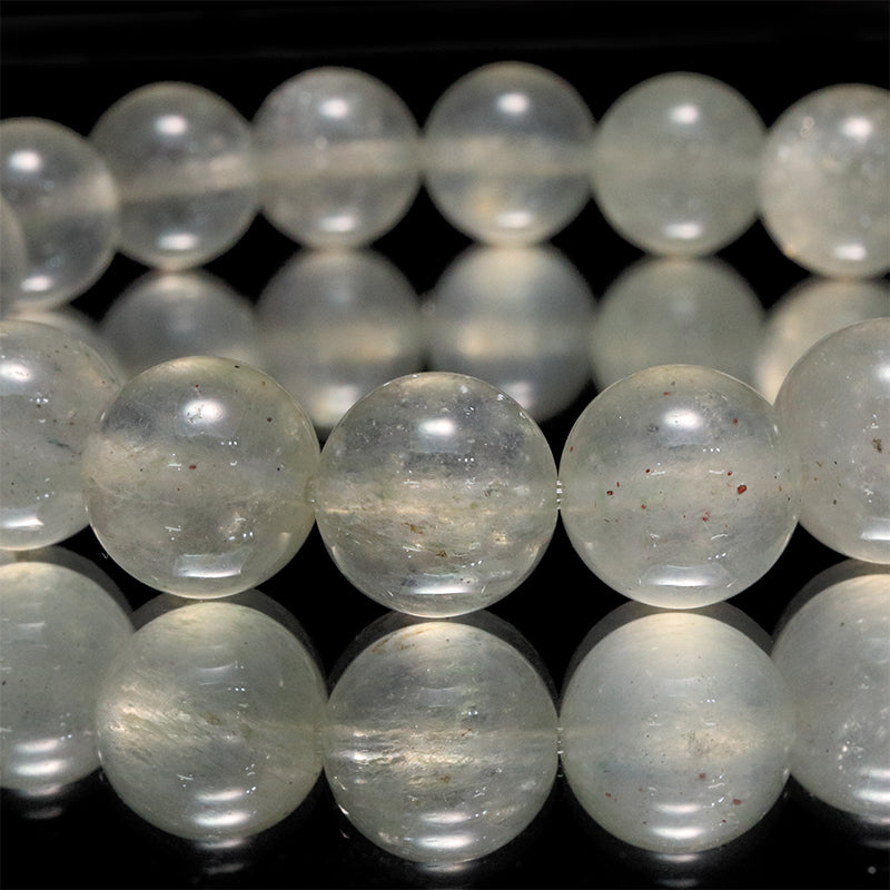 ブレス　ホワイトストロベリークォーツ＜ブラジル産＞　丸  [co-g2043]