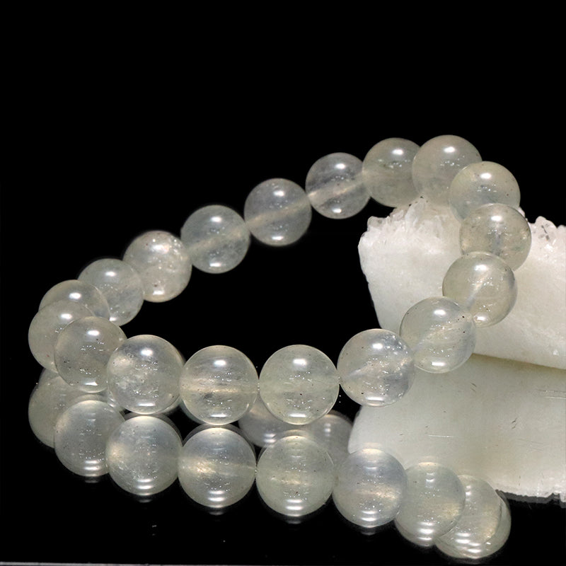 ブレス　ホワイトストロベリークォーツ＜ブラジル産＞　丸  [co-g2043]