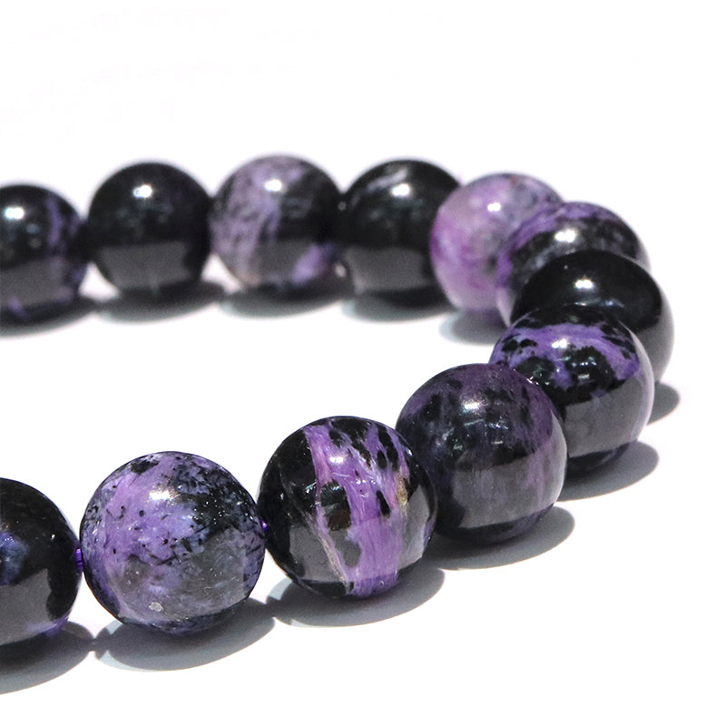 ブレス　ブラックチャロアイト＜ロシア産＞　丸  [co-g2045]