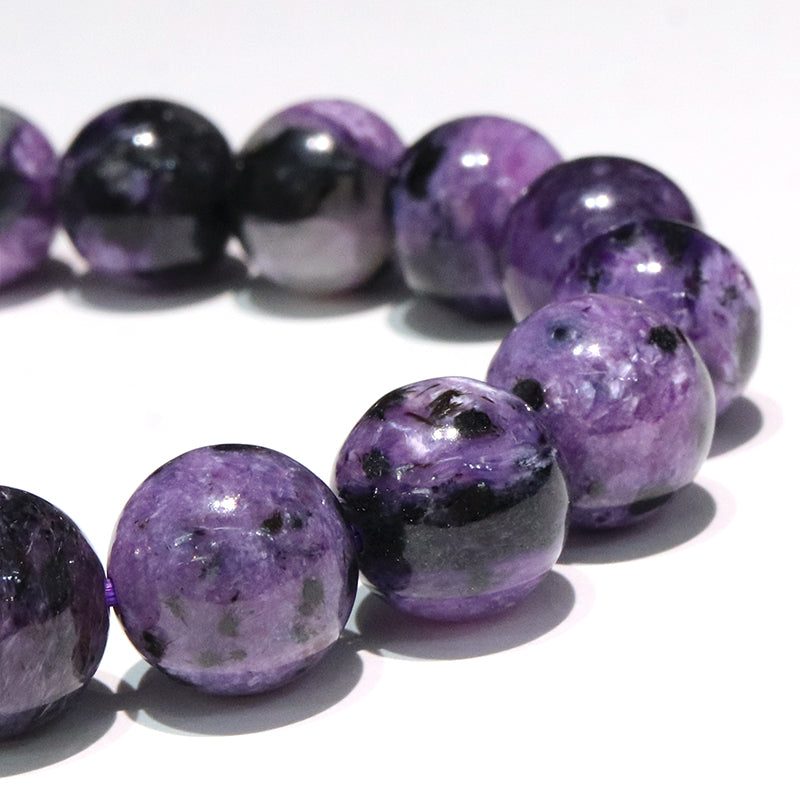 ブレス　ブラックチャロアイト＜ロシア産＞　丸  [co-g2045]