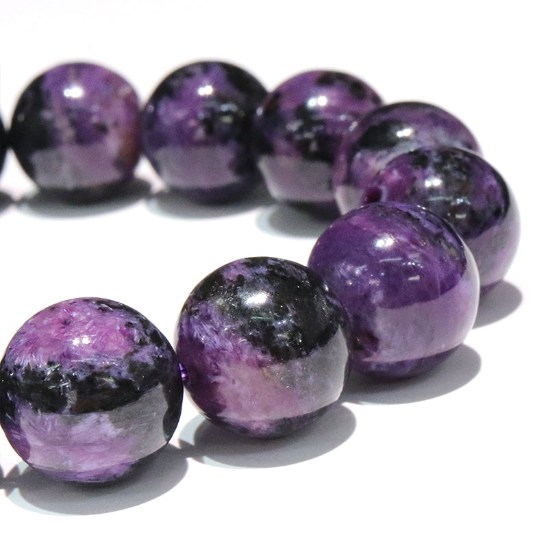 ブレス　ブラックチャロアイト＜ロシア産＞　丸  [co-g2045]