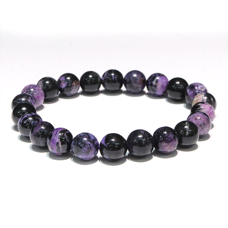 ブレス　ブラックチャロアイト＜ロシア産＞　丸  [co-g2045]