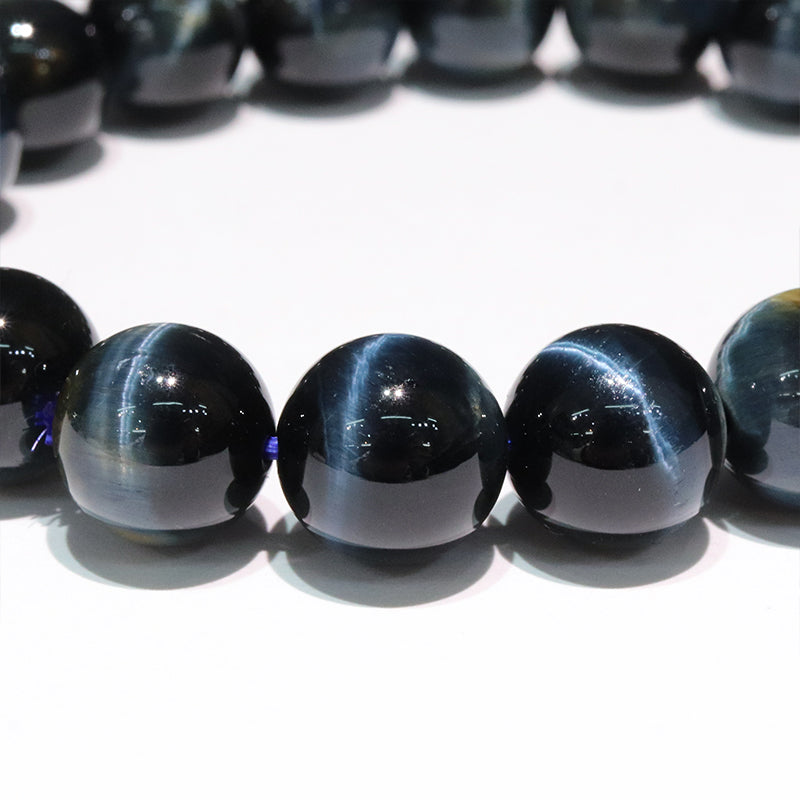 ブレス　雷ブルータイガーアイ＜アフリカ産＞　丸  [co-g2047]