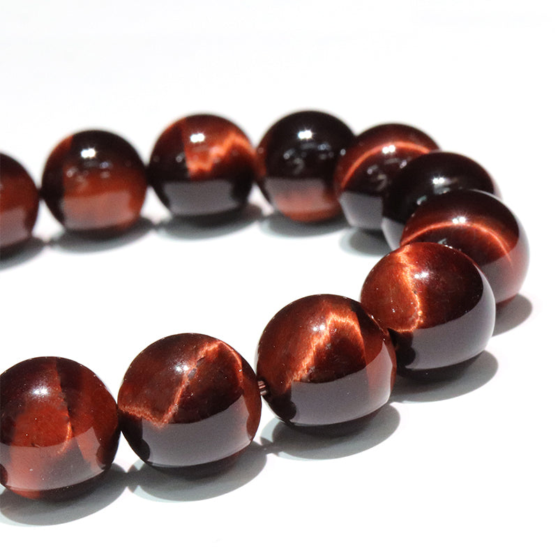 ブレス　雷レッドタイガーアイ＜アフリカ産＞　丸  [co-g2048]
