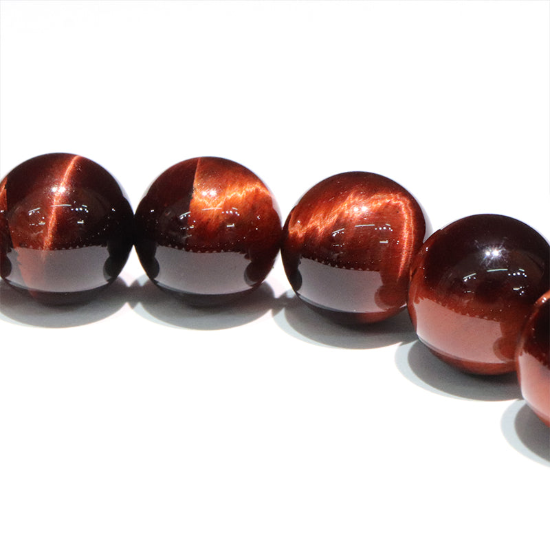 ブレス　雷レッドタイガーアイ＜アフリカ産＞　丸  [co-g2048]