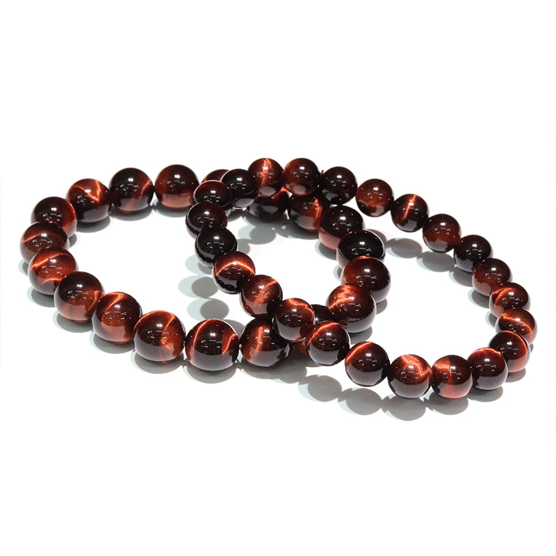 ブレス　雷レッドタイガーアイ＜アフリカ産＞　丸  [co-g2048]