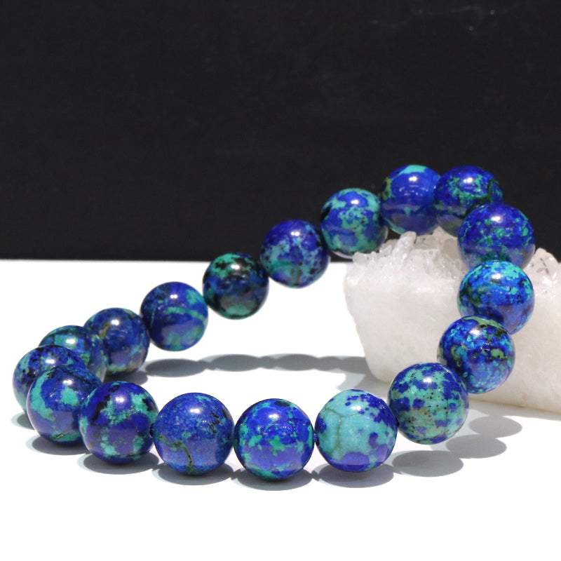 ブレス　アズライト＜ラオス産＞　丸　[co-g2056]