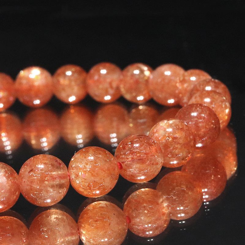 ブレス　サンストーン＜タンザニア産＞　丸  [co-g2059]