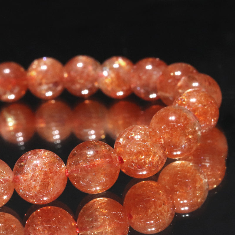 ブレス　サンストーン＜タンザニア産＞　丸  [co-g2059]