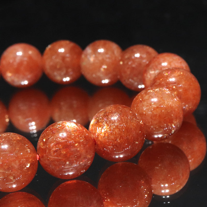 ブレス　サンストーン＜タンザニア産＞　丸  [co-g2059]