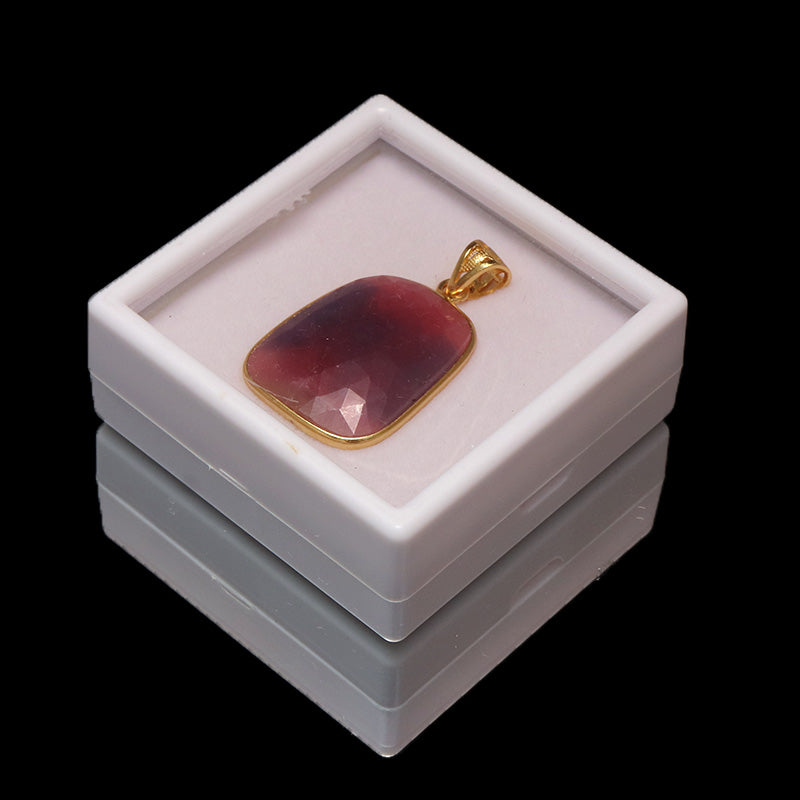 【8/31まで9月誕生石20％OFF(決済時に自動割引)】ペンダントトップ　マルチサファイア＜スリランカ産＞ 　silver925　ゴールド  [co-g1132]