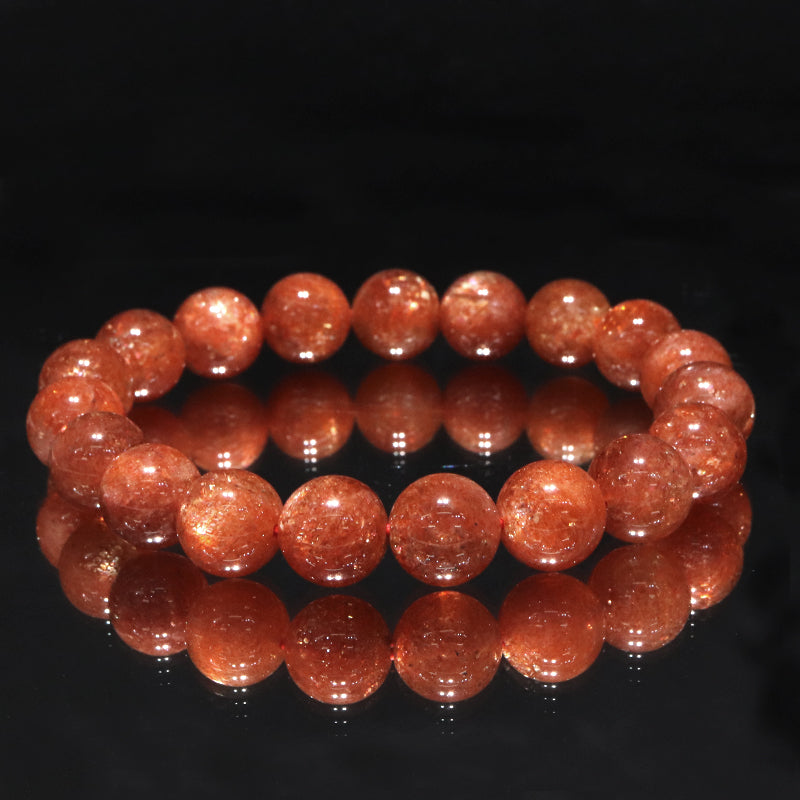 ブレス　サンストーン＜タンザニア産＞　丸  [co-g2059]