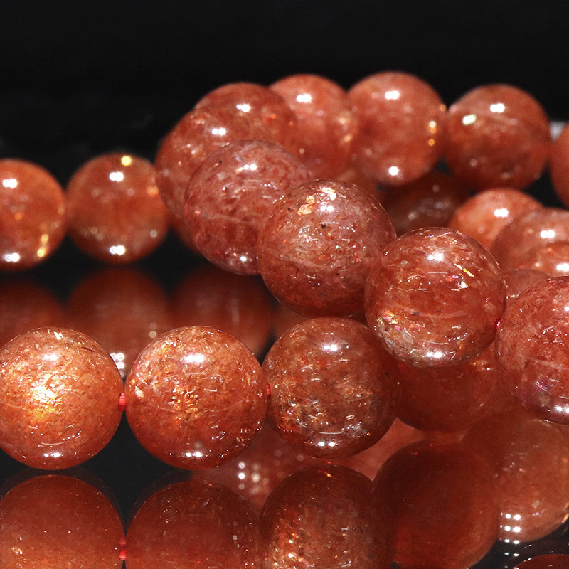 ブレス　サンストーン＜タンザニア産＞　丸  [co-g2059]