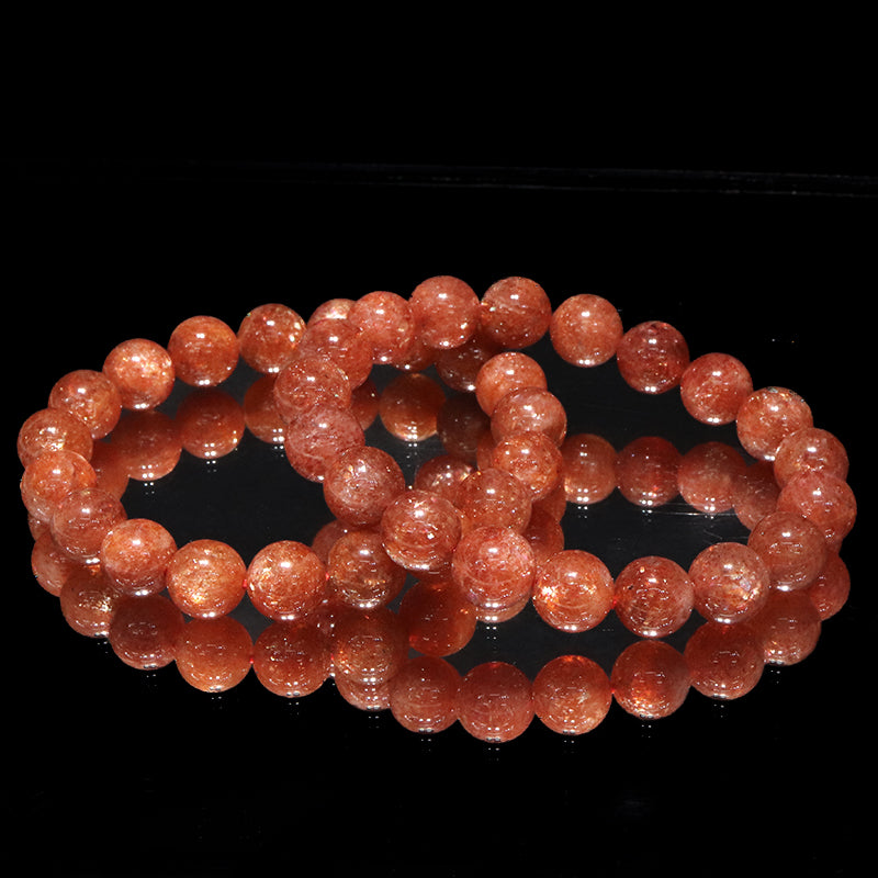 ブレス　サンストーン＜タンザニア産＞　丸  [co-g2059]