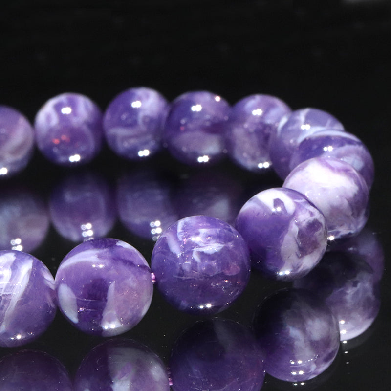 ブレス　トゥインクルアメジスト＜ブラジル産＞　丸 [co-g2057]