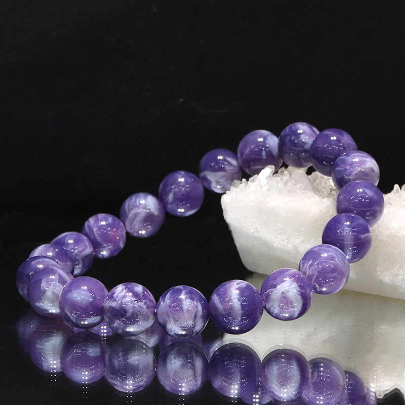 ブレス　トゥインクルアメジスト＜ブラジル産＞　丸 [co-g2057]