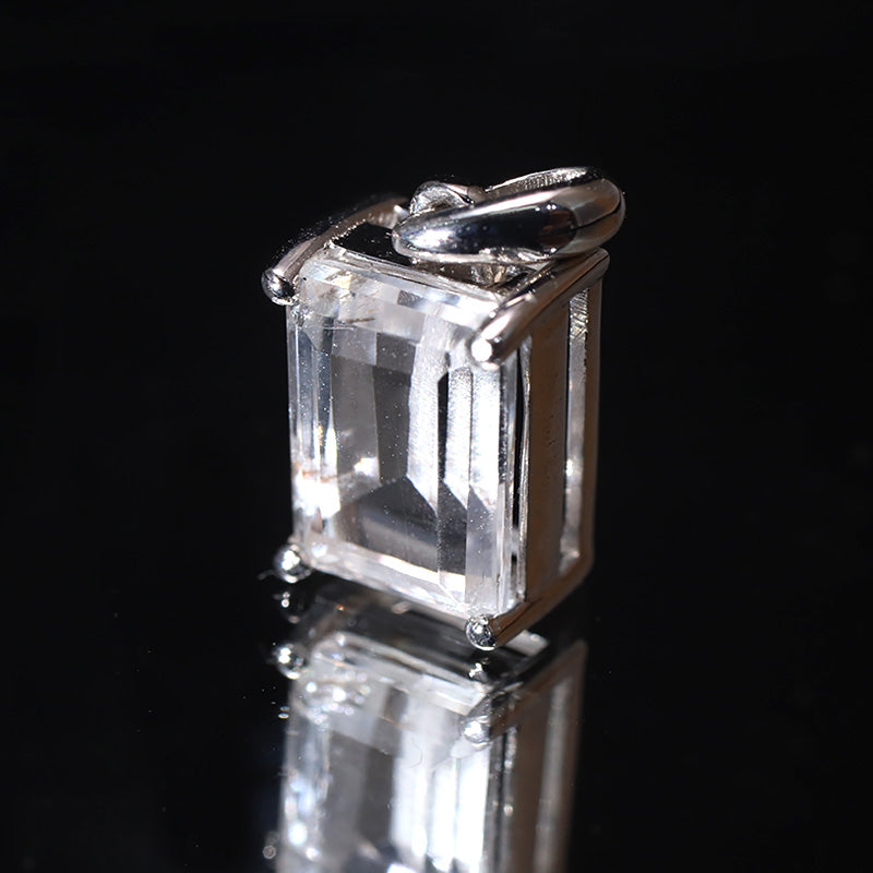 ペンダントトップ　フェナカイト＜ロシア産＞　スクエアカット　約3.75ct　silver925　シルバー [co-g1140]