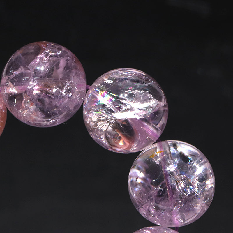 ブレス　アメジストアイリス＜ブラジル産＞　丸　[co-g2058]