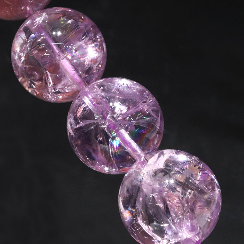 ブレス　アメジストアイリス＜ブラジル産＞　丸　[co-g2058]