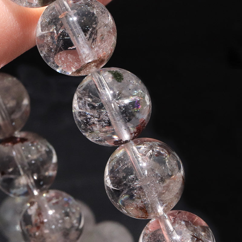 ブレス　ガーデンアイリスクォーツ＜ヒマラヤ産＞　丸 [co-g2060]