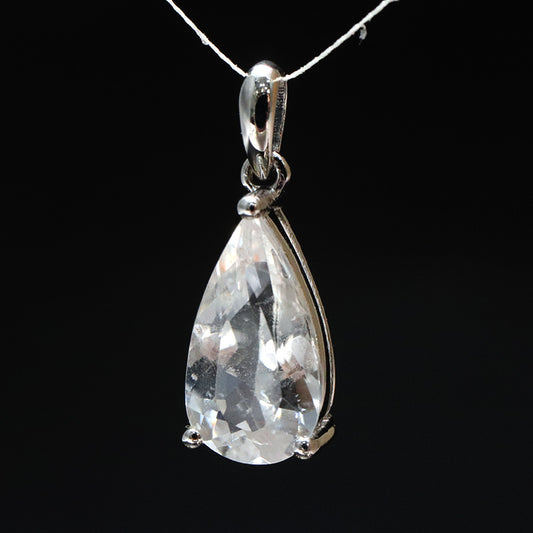 ペンダントトップ　フェナカイト＜ロシア産＞　ドロップカット　約3.9ct　silver925　シルバー　[co-g1151]