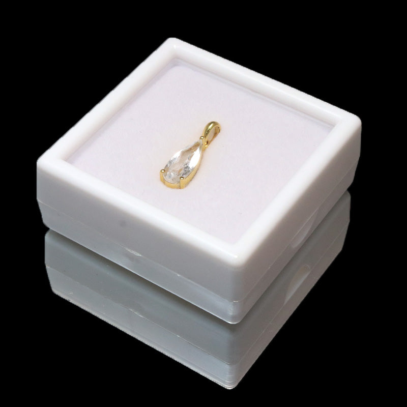 ペンダントトップ　フェナカイト＜ロシア産＞　ドロップカット　約3.00ct　silver925　ゴールド　[co-g1145]