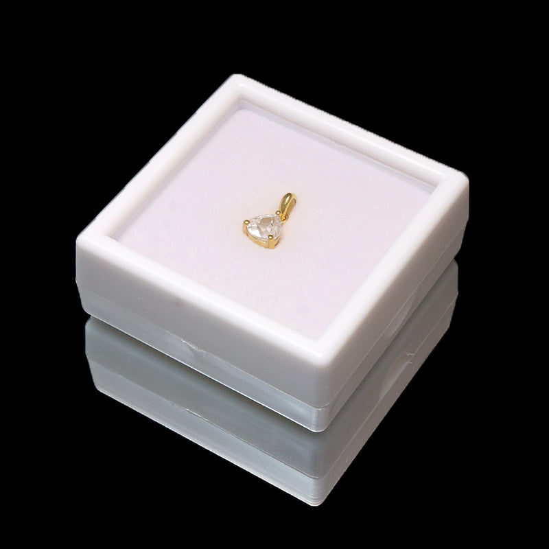ペンダントトップ　フェナカイト＜ロシア産＞　トリリアントカット　約1.7ct　silver925　ゴールド　[co-g1157]