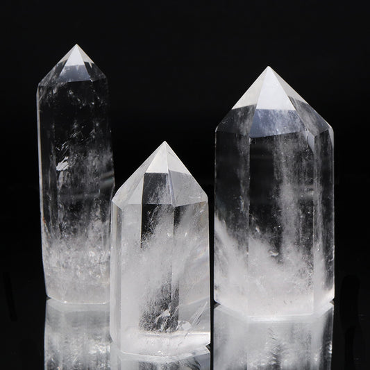 水晶　六角柱　約1.8～3×約4.5～6cm　ランダム発送 [co-g3174]